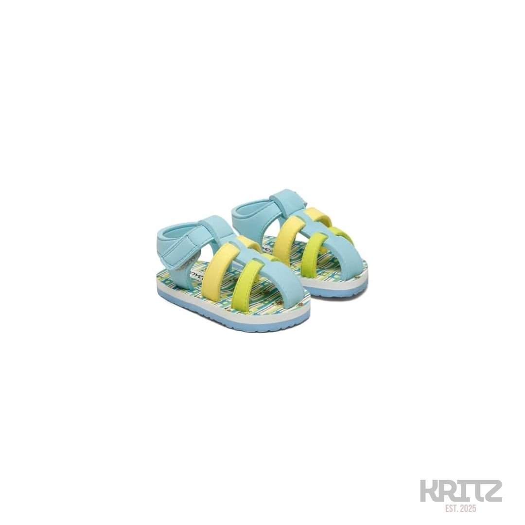 147 kids summer sandals sky blue lemon soft comfort footwear